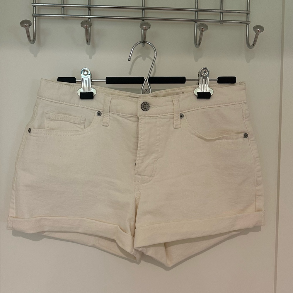 Lucky Brand Women's Ava White/Cream Jean Shorts